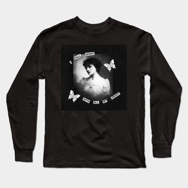 I fall apart with all my heart Long Sleeve T-Shirt by griefmother 